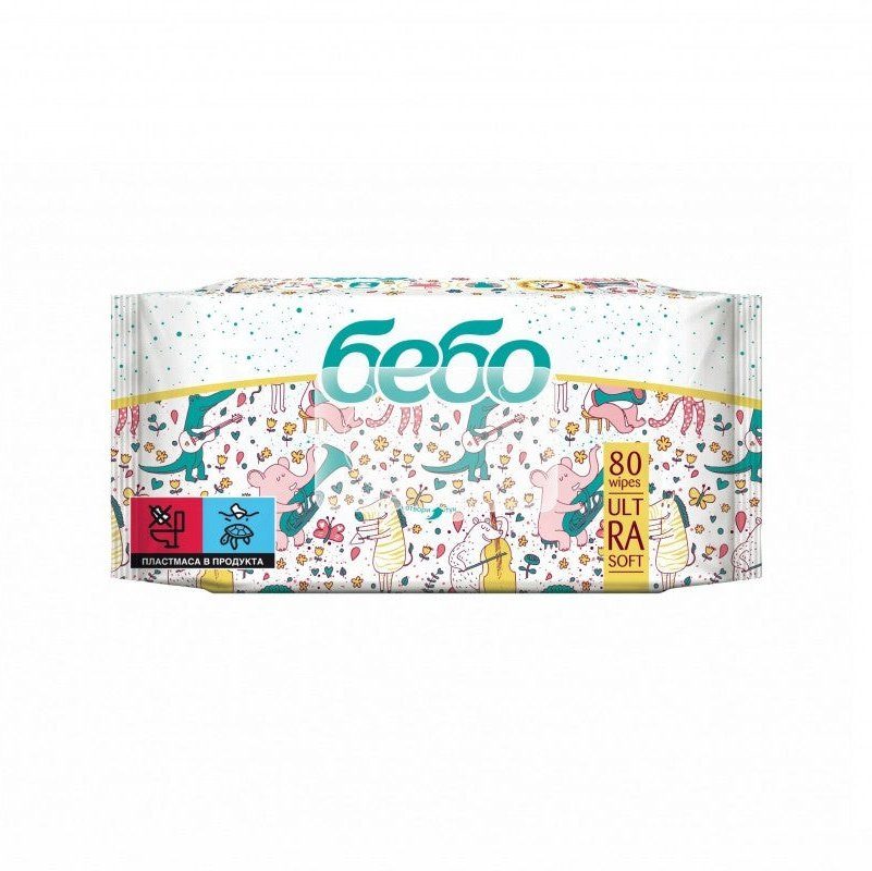 бебо Влажни кърпички Ultra soft 80 бр. valinokids