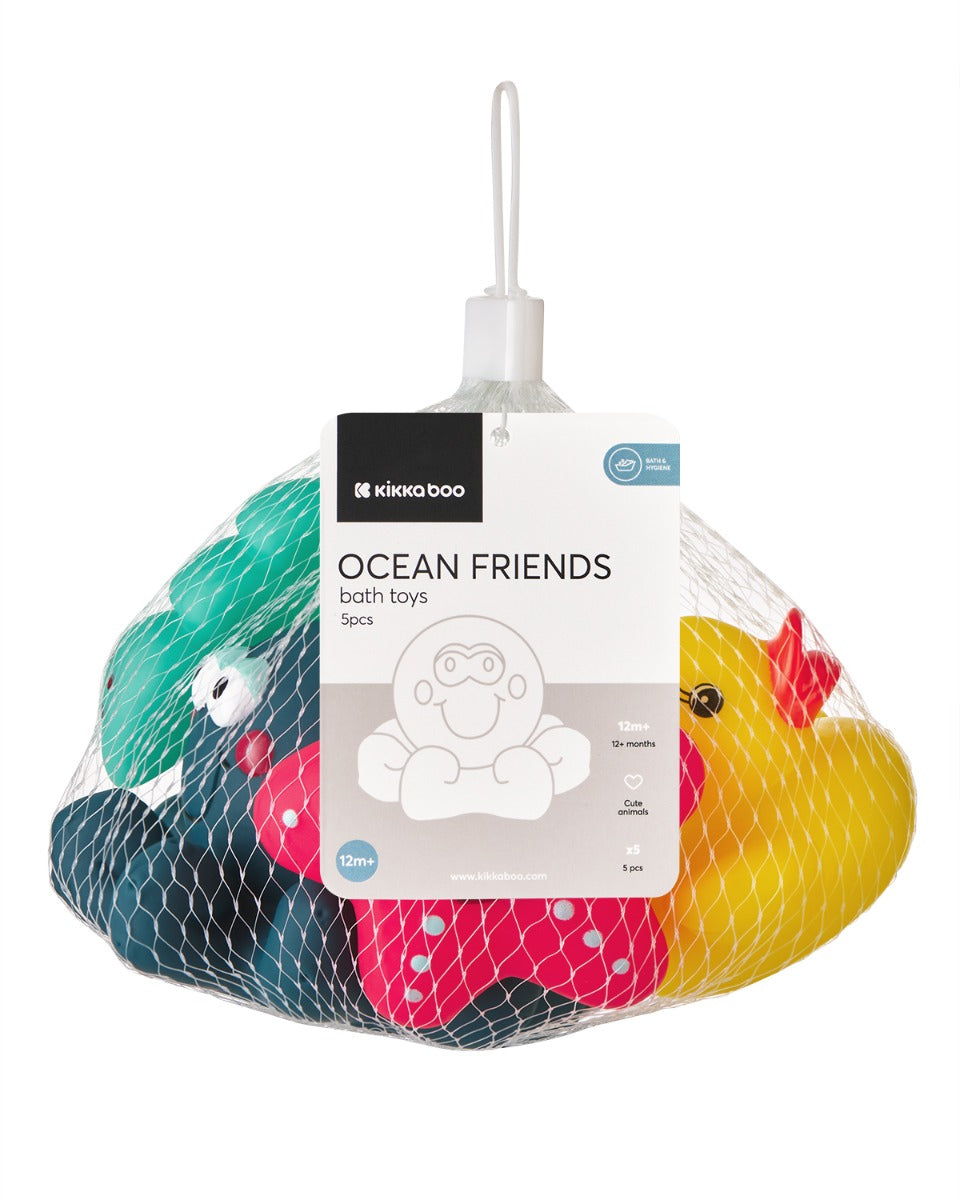 KikkaBoo Играчки за баня 5 бр Ocean Friends