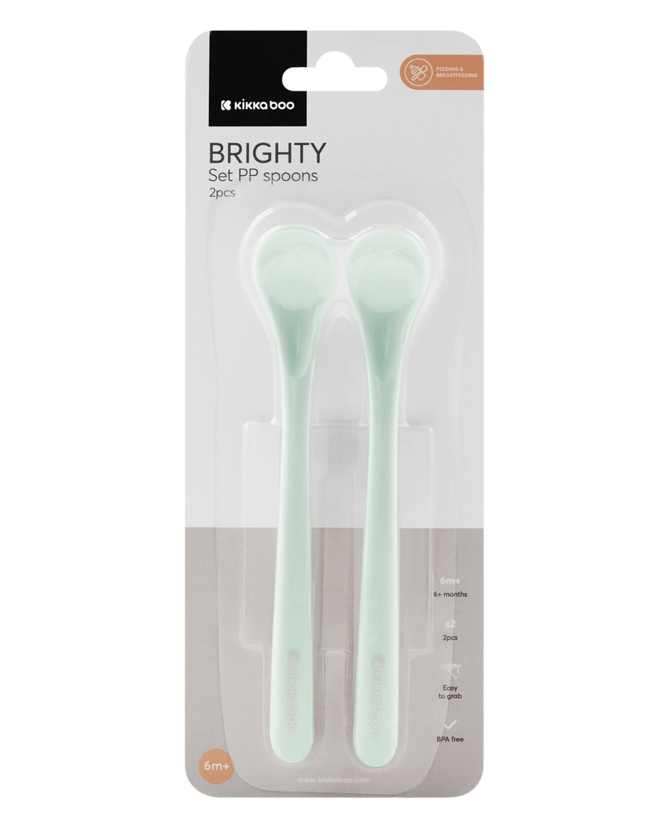 KikkaBoo Сет РР лъжици 2 бр Brighty Mint