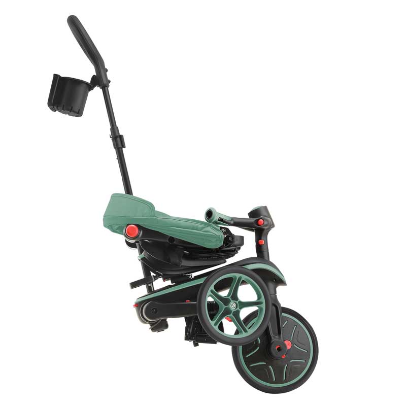 Globber Детска триколка 4 в 1 GLOBBER EXPLORER TRIKE FOLDABLE, сгъваема, цвят маслина