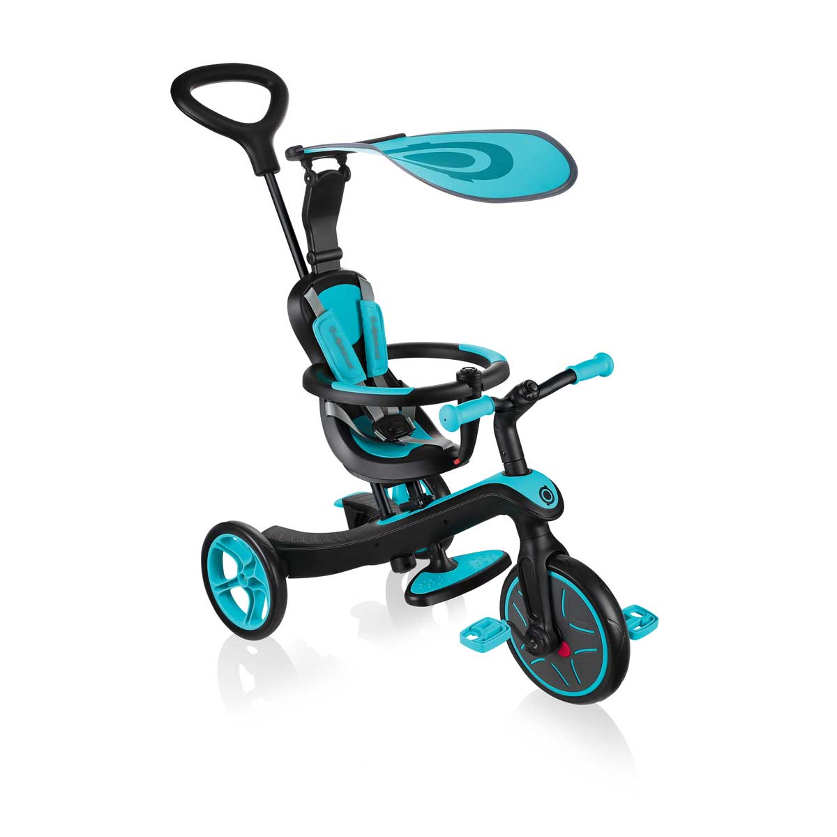 Globber Детска триколка 4 в 1, Globber Trike Explorer синьо-зелена