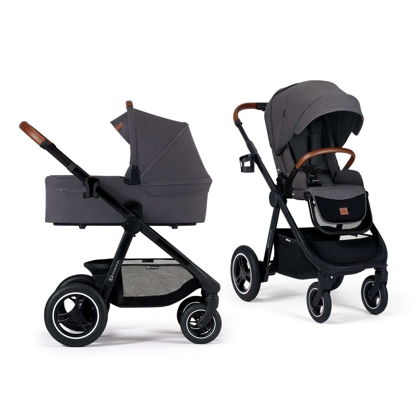 Kinderkraft бебешка количка EVERYDAY 2in1 dark grey