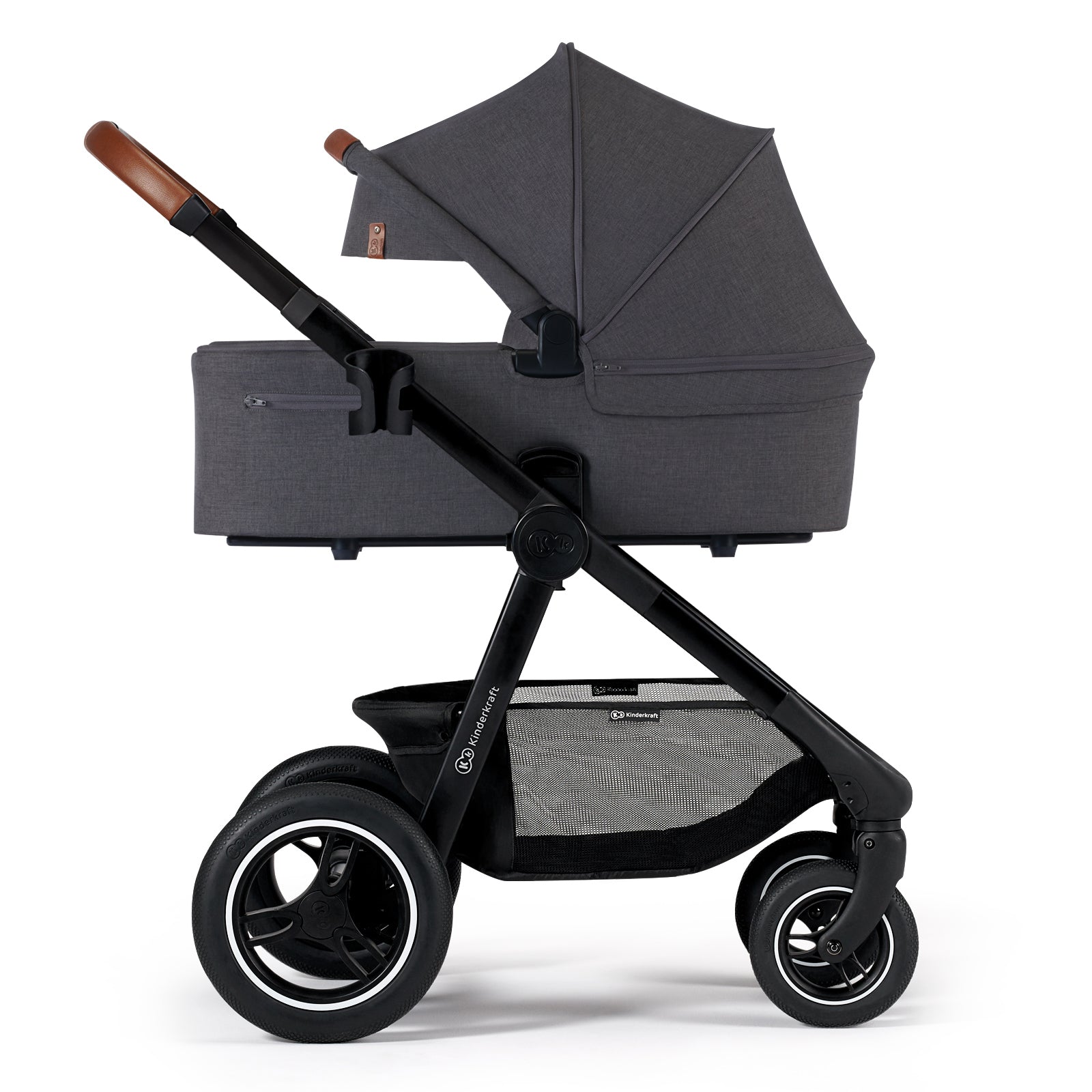 Kinderkraft бебешка количка EVERYDAY 2in1 dark grey