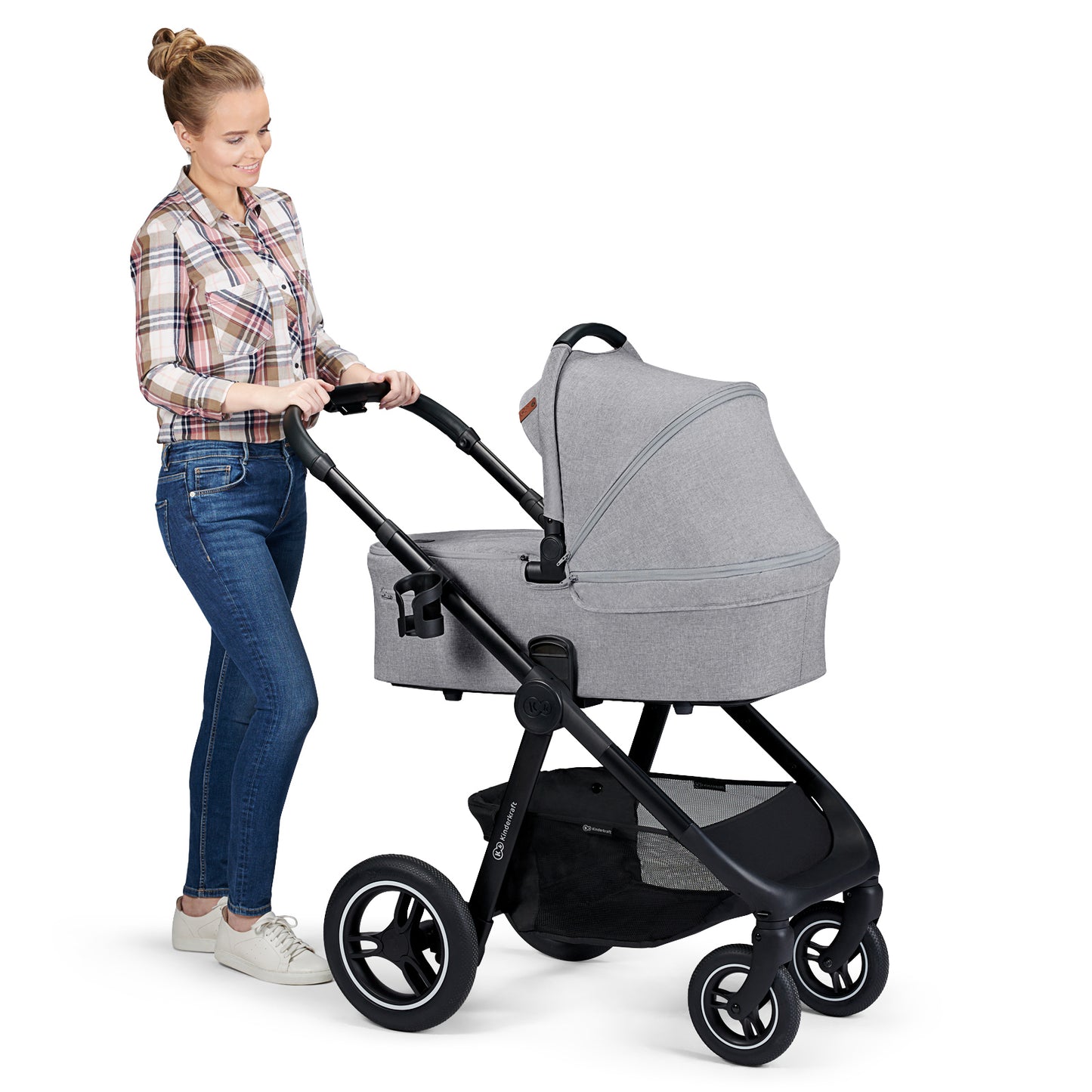 Kinderkraft бебешка количка EVERYDAY 2in1 dark grey