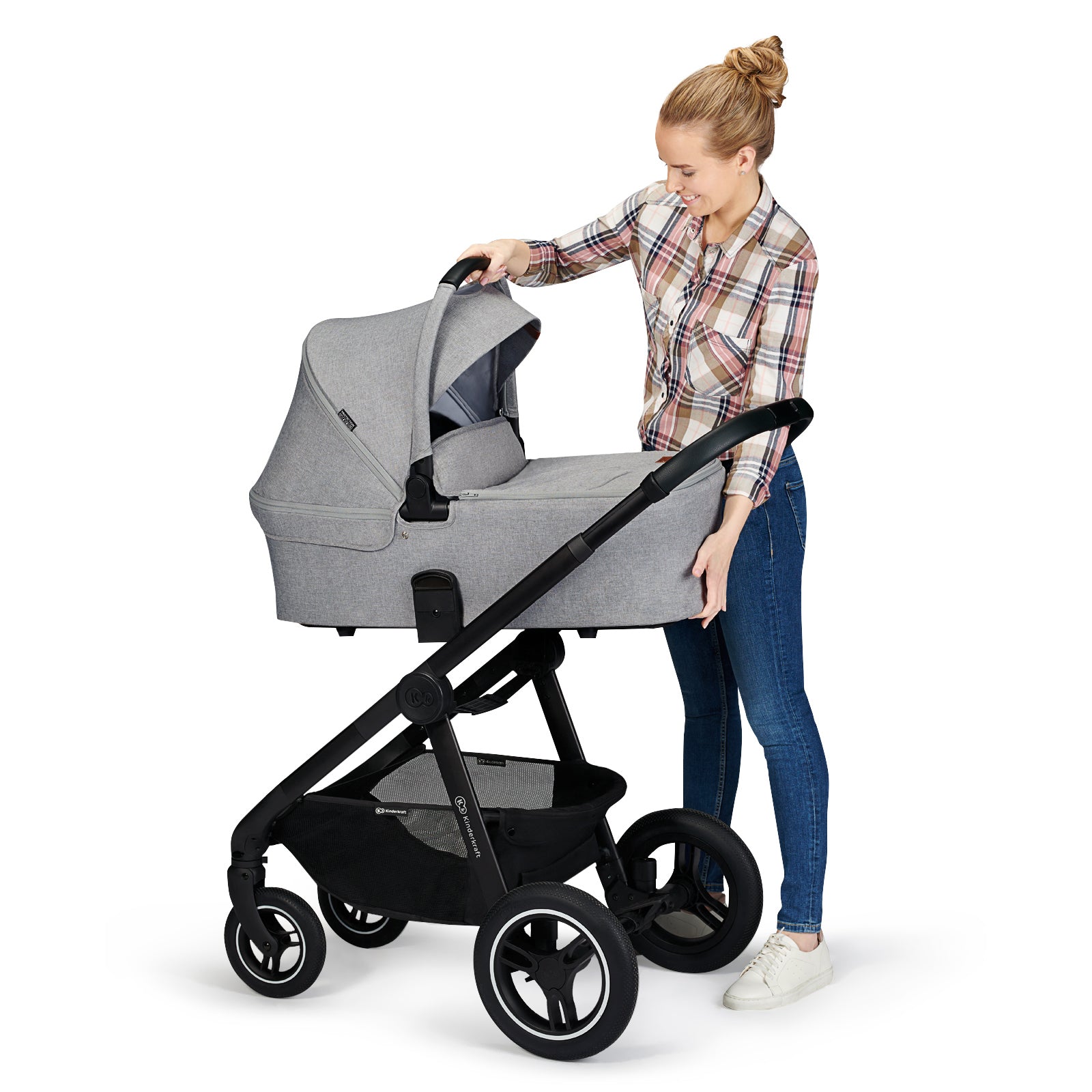 Kinderkraft бебешка количка EVERYDAY 2in1 dark grey