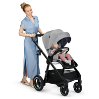 Kinderkraft бебешка количка EVERYDAY 2in1 dark grey