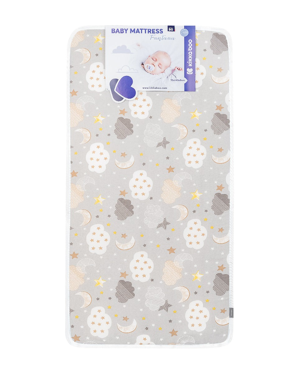 KikkaBoo Матрак Fantasia 70х140х9см Clouds Grey