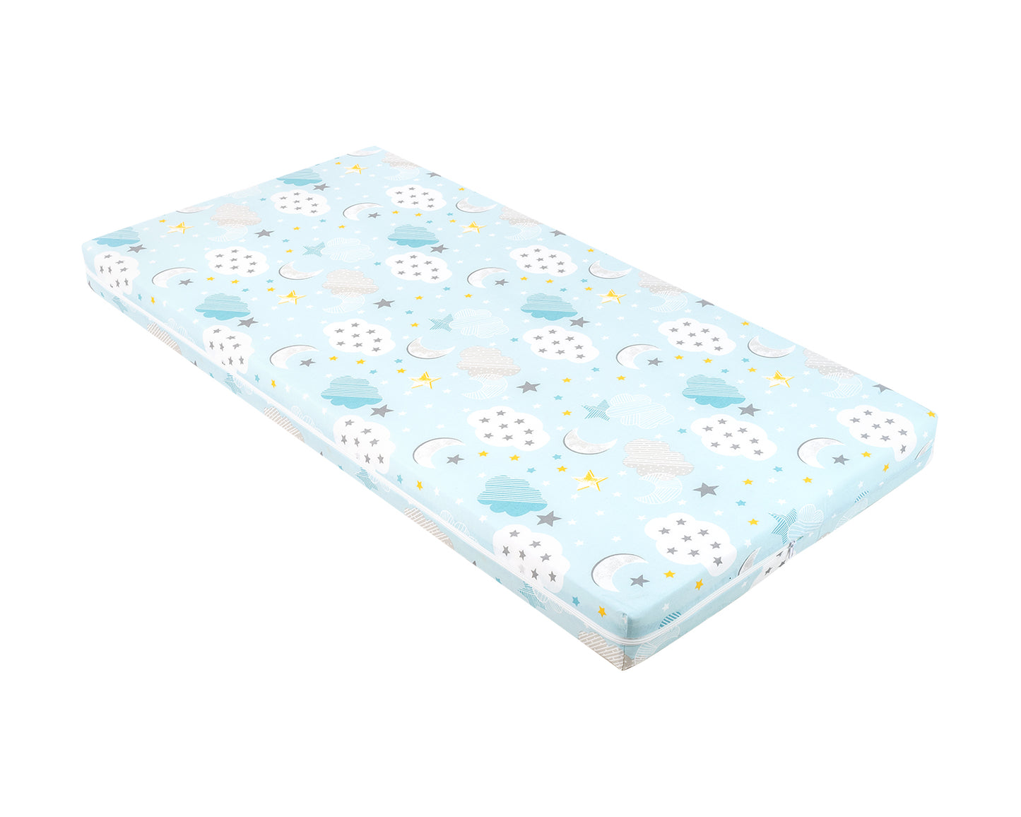 KikkaBoo Матрак Fantasia Plus 60x120x6см Clouds Blue