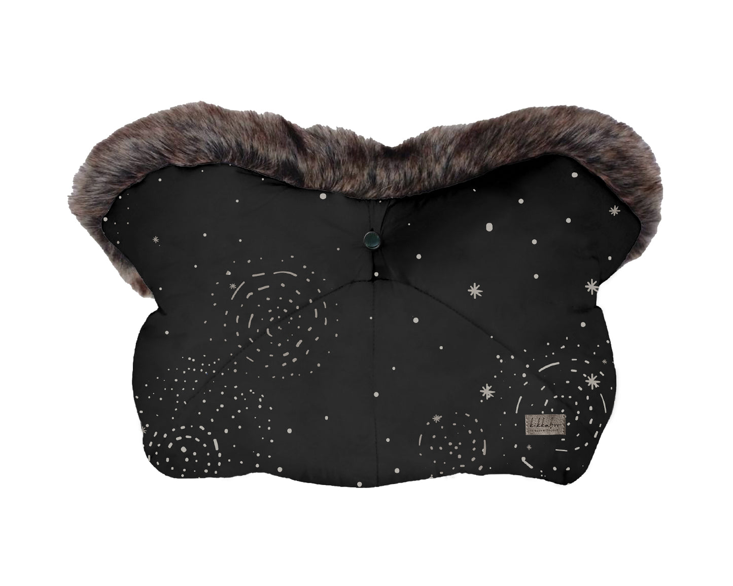 KikkaBoo Ръкавица за количка Trendy Galaxy Black