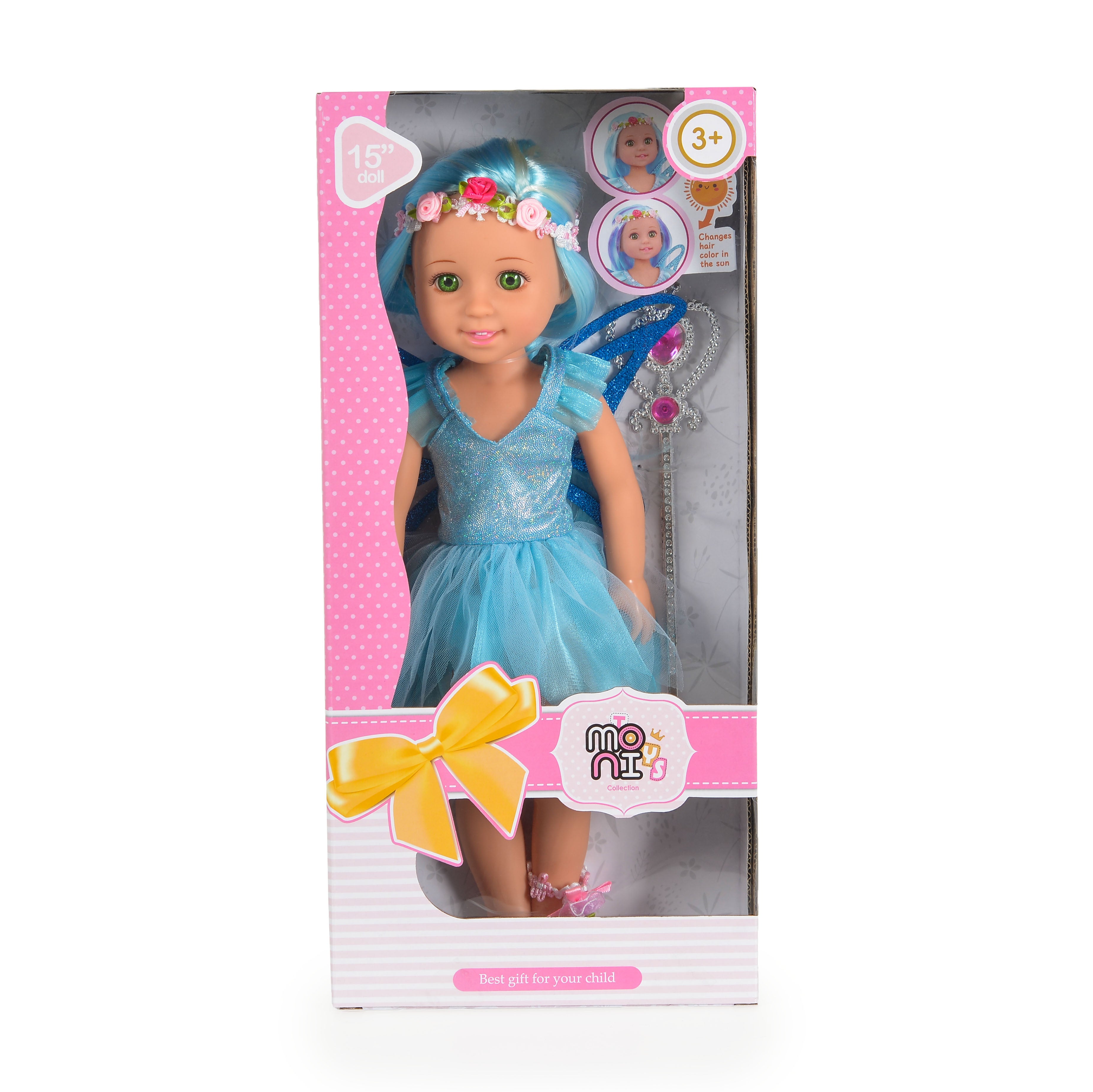 Moni Toys Кукла 38 cm Fairy Doll Sun синя LS1502-3