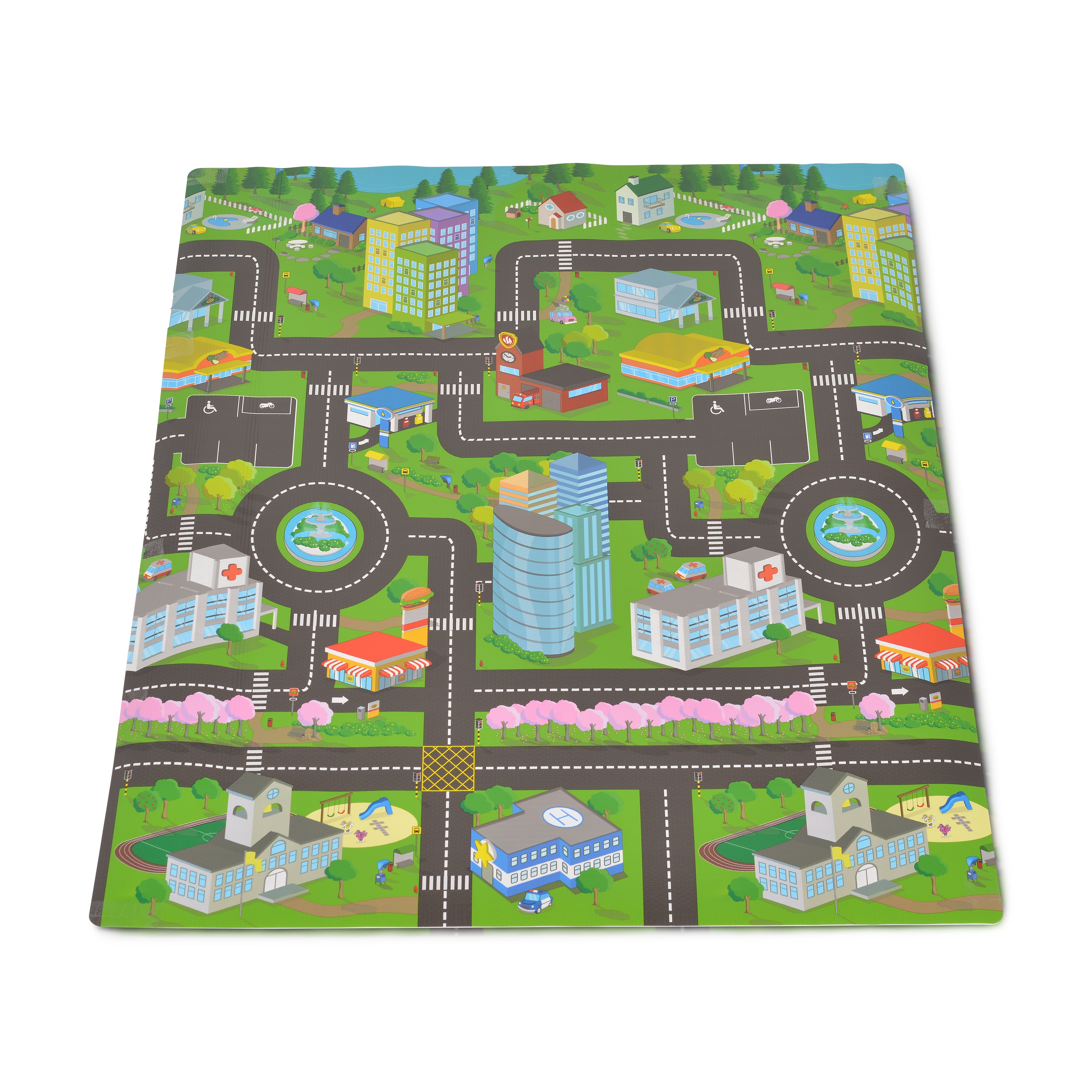 Moni Toys Килим за игра City Map Малък