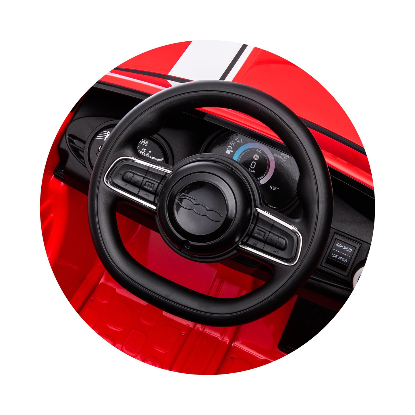 Chipolino Ел.кола FIAT 500 червена