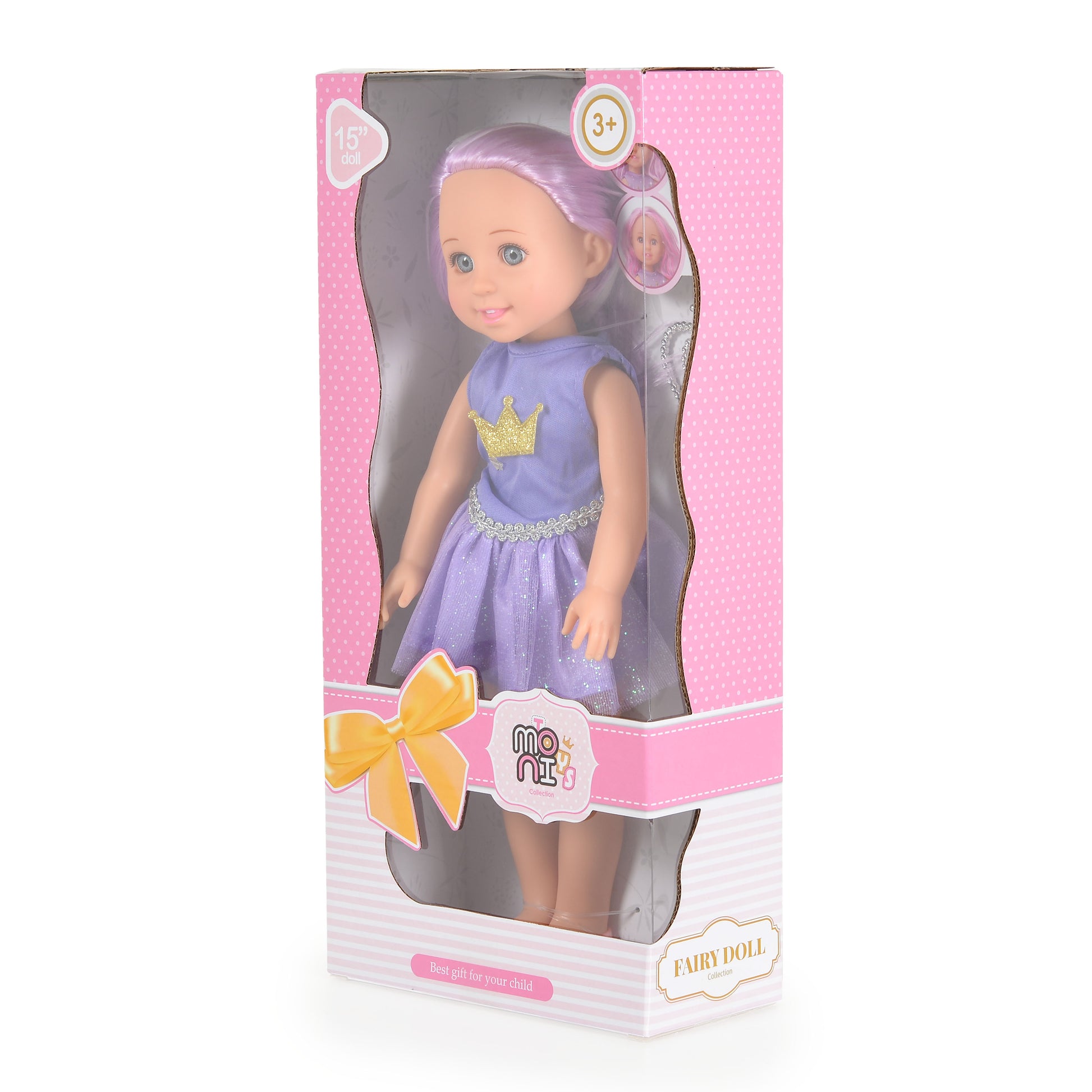 Moni Toys Кукла 38 cm Fairy Doll Sun лилава LS1502-5