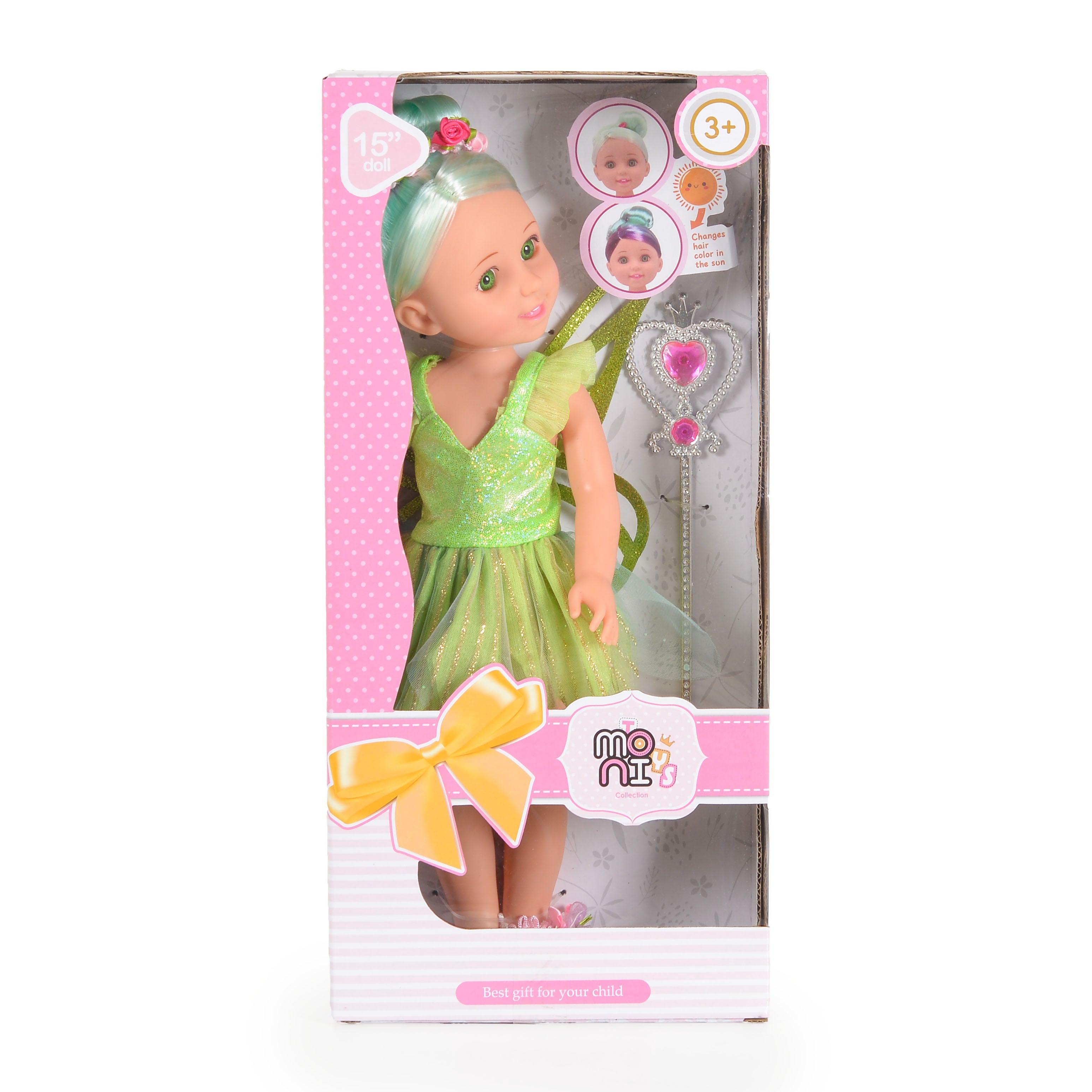 Moni Toys Кукла 38 cm Fairy Doll Sun зелена LS1502-4