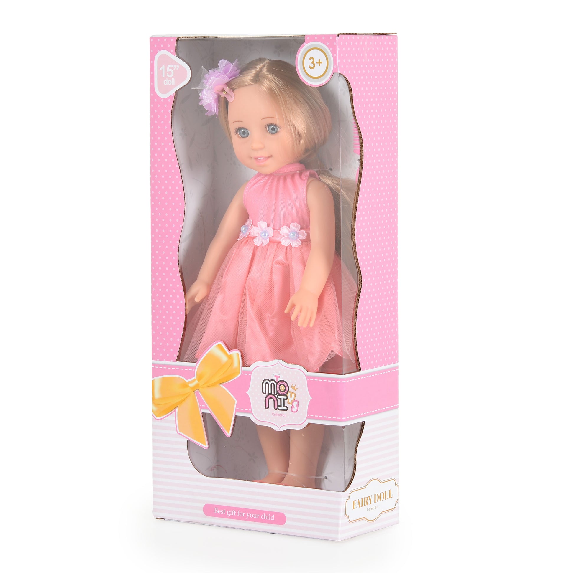 Moni Toys Кукла 38 cm Fairy Doll корал LS1502-7