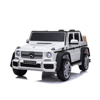 Chipolino Eл. джип Maybach G650 бял EVA, кожена се