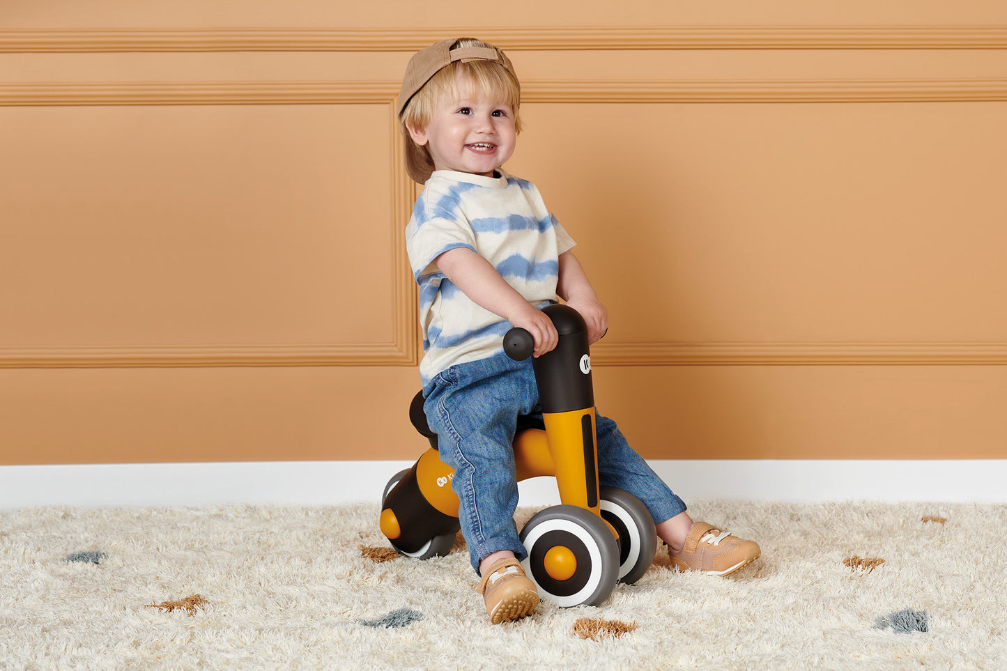 KinderKraft Minibi колело за баланс HONEY YELLOW KRMIBI00YEL0000