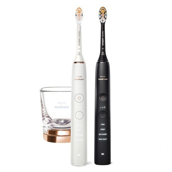 Philips Sonicare К-КТ 2 ЕЛ. ЧЕТКИ ЗА ЗЪБИ Diamond Clean 9000 HX9914/69 - rose gold + черен