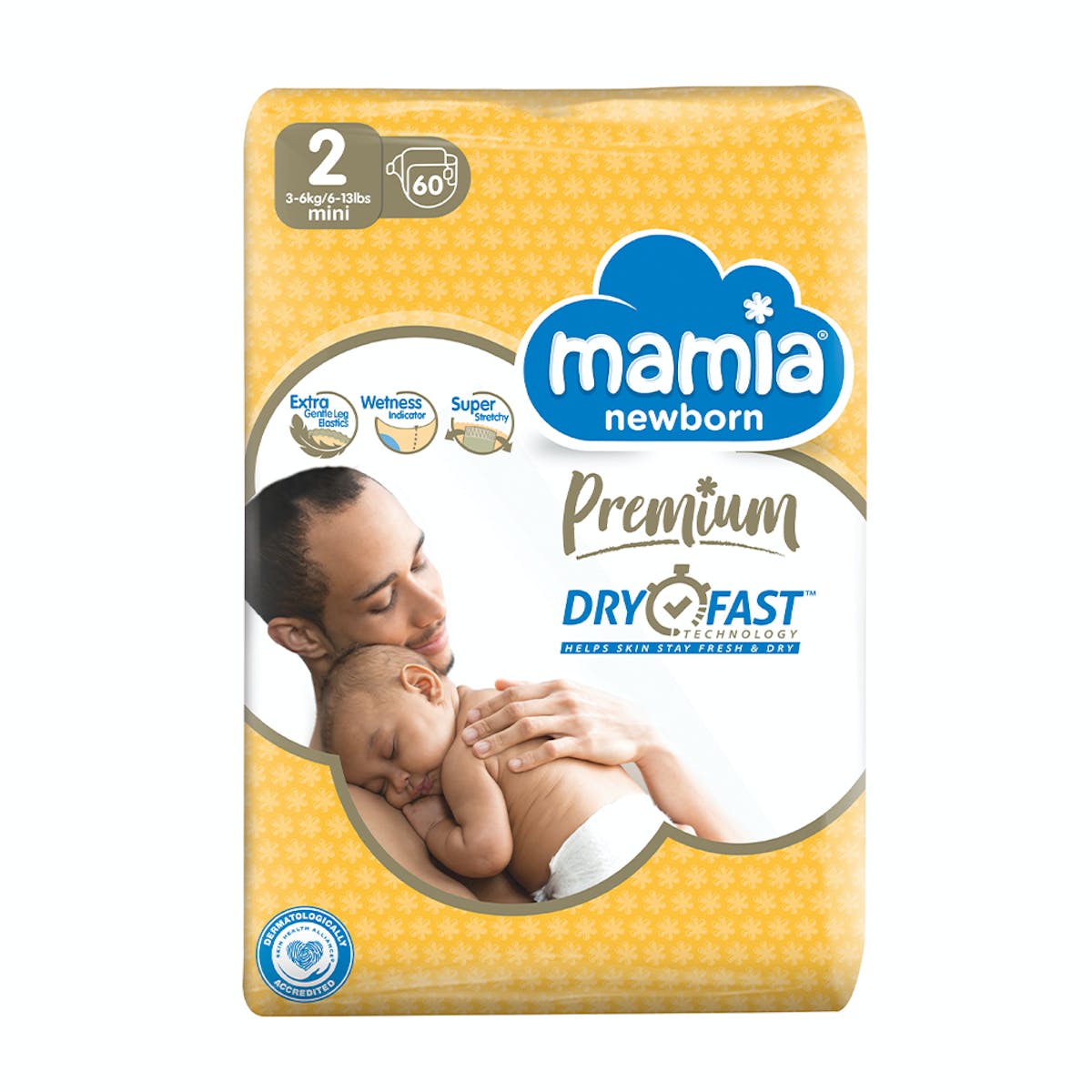 MAMIA 2 PREMIUM DRY 60 бр. 3-6кг valinokids