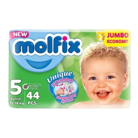 Пелени Molfix Jumbo Размер 5 Junior 44 бр valinokids