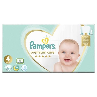 pampers premium care 4 104бр кашон valinokids