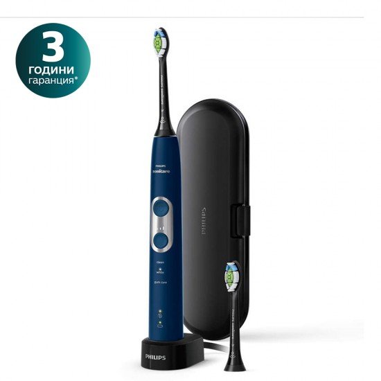 Philips Sonicare ЕЛ. ЧЕТКА ЗА ЗЪБИ 6100 ProtectiveClean HX6871/47 BrushSync - т.син