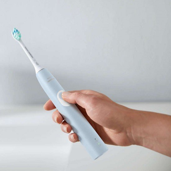 Philips Sonicare ЕЛ. ЧЕТКА ЗА ЗЪБИ 4300 ProtectiveClean HX6803/04BrushSync - св.син