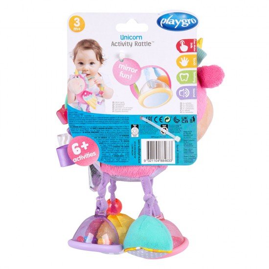 PLAYGRO ДРЪНКАЛКА ЕДНОРОГ REFRESH 3М+