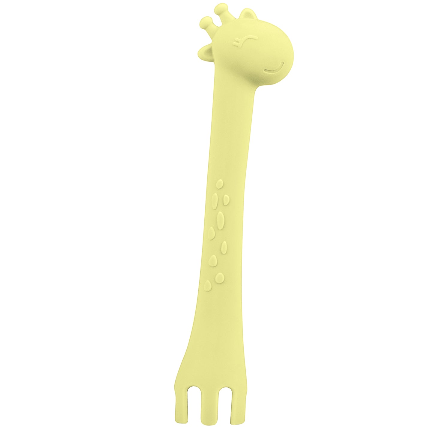 KikkaBoo Лъжица силиконова Giraffe Yellow