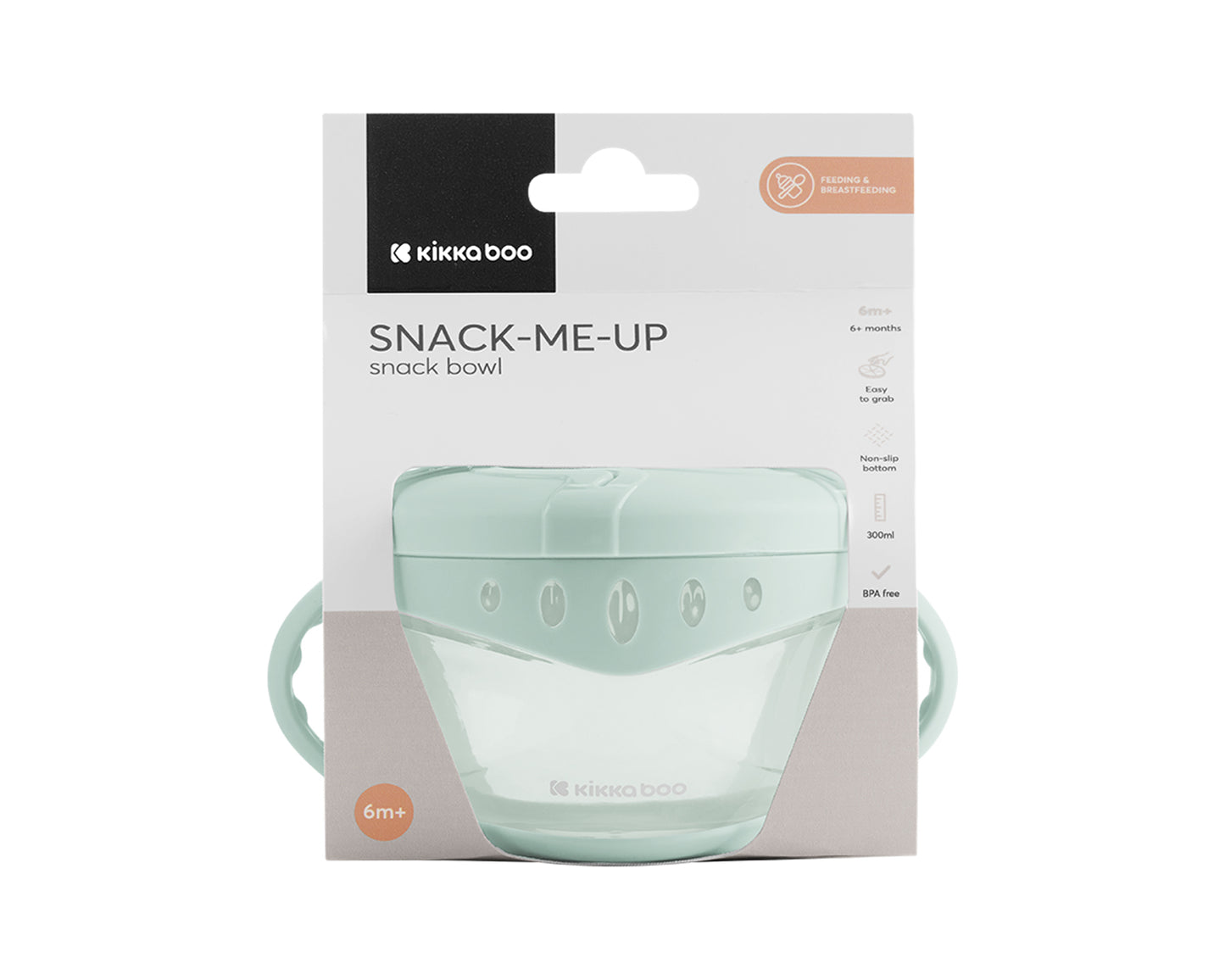 KikkaBoo Купа за снак Snack-me-up Mint