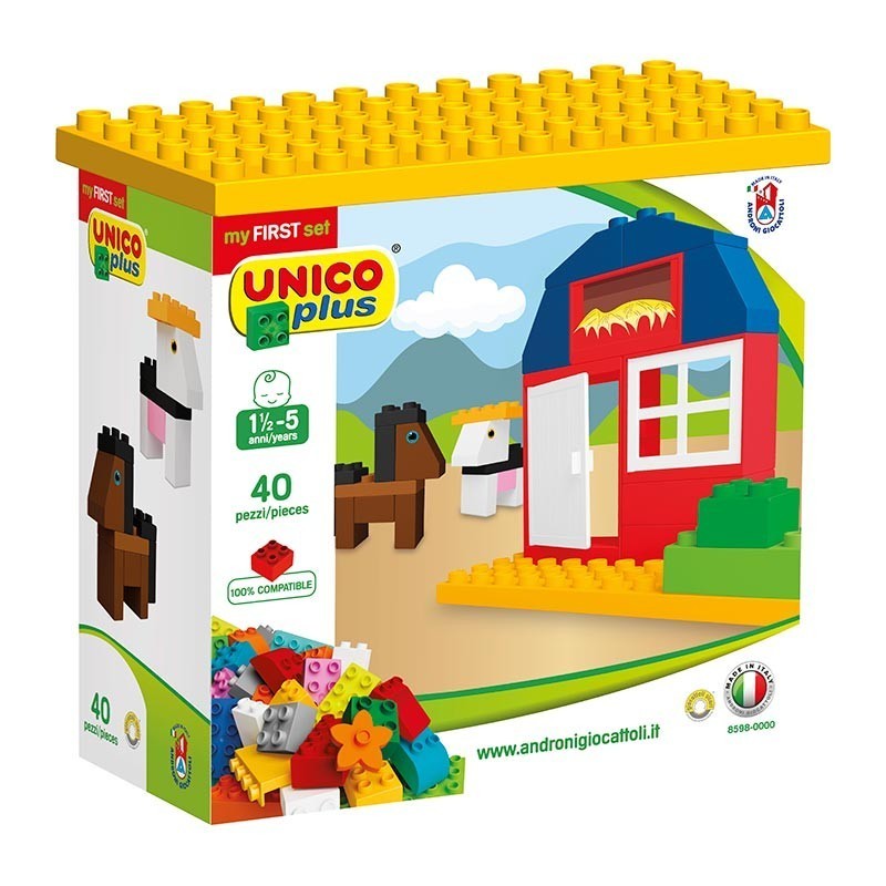 Unico Строител за деца - 40 части, Unico