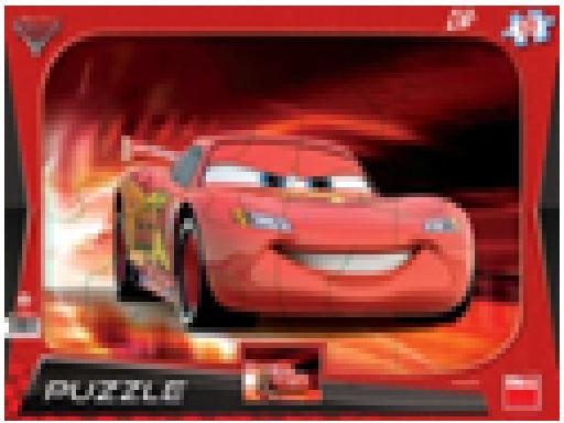 King пъзел Cars 2 12 pcs с форми на коли инструменти