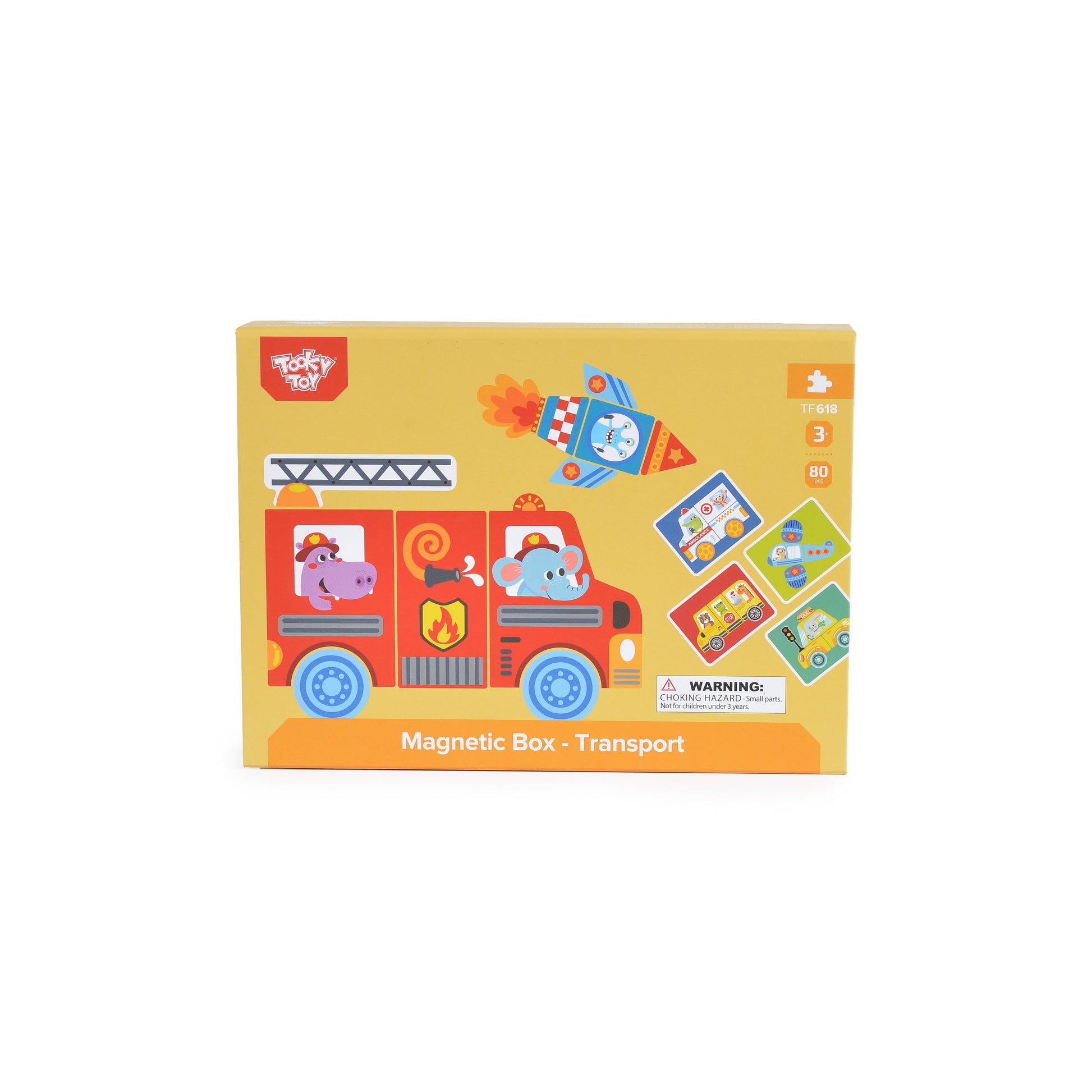 Tooky Toy Магнитна кутия Transportation TF618