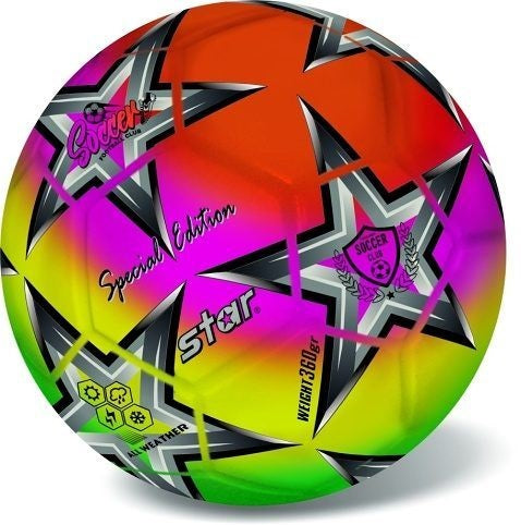STAR топка футбол клуб флуорисцентна 23 см 360 гр
