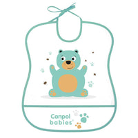 CANPOL BABIES Лигавник, мек, пластмасов с подложка,  Happy Animals 6м+