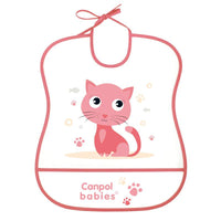 CANPOL BABIES Лигавник, мек, пластмасов с подложка,  Happy Animals 6м+