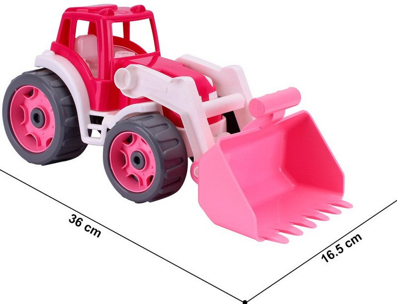 Tehnok трактор розов 36х16х17 см