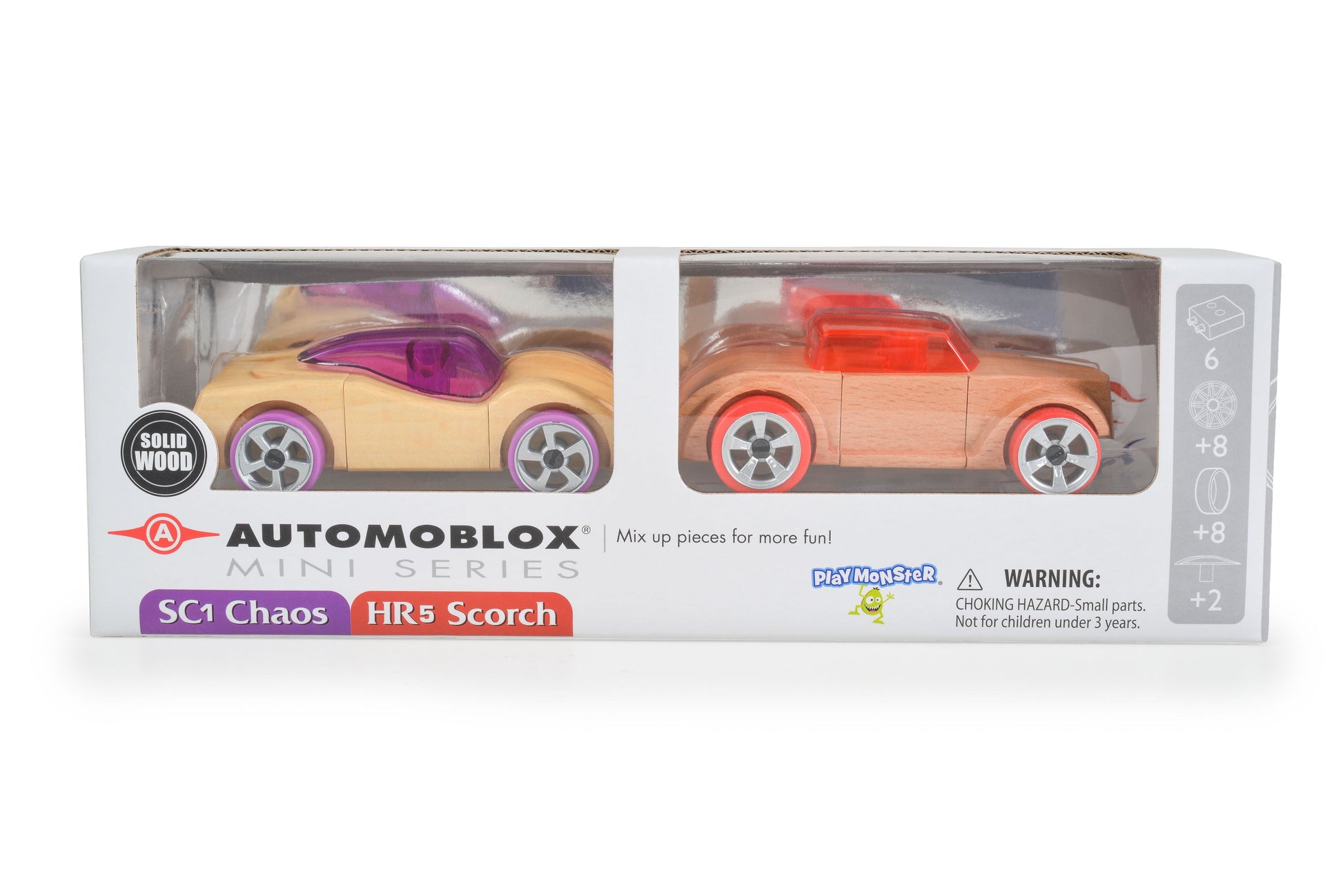 Automoblox Дървени коли 2бр. Mini SC1 Chaos/HR5 Scorch 53109