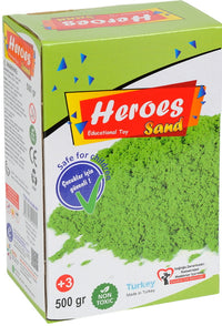 Heroes кинетичен пясък 500 гр 5 цвята 15х10х6 см