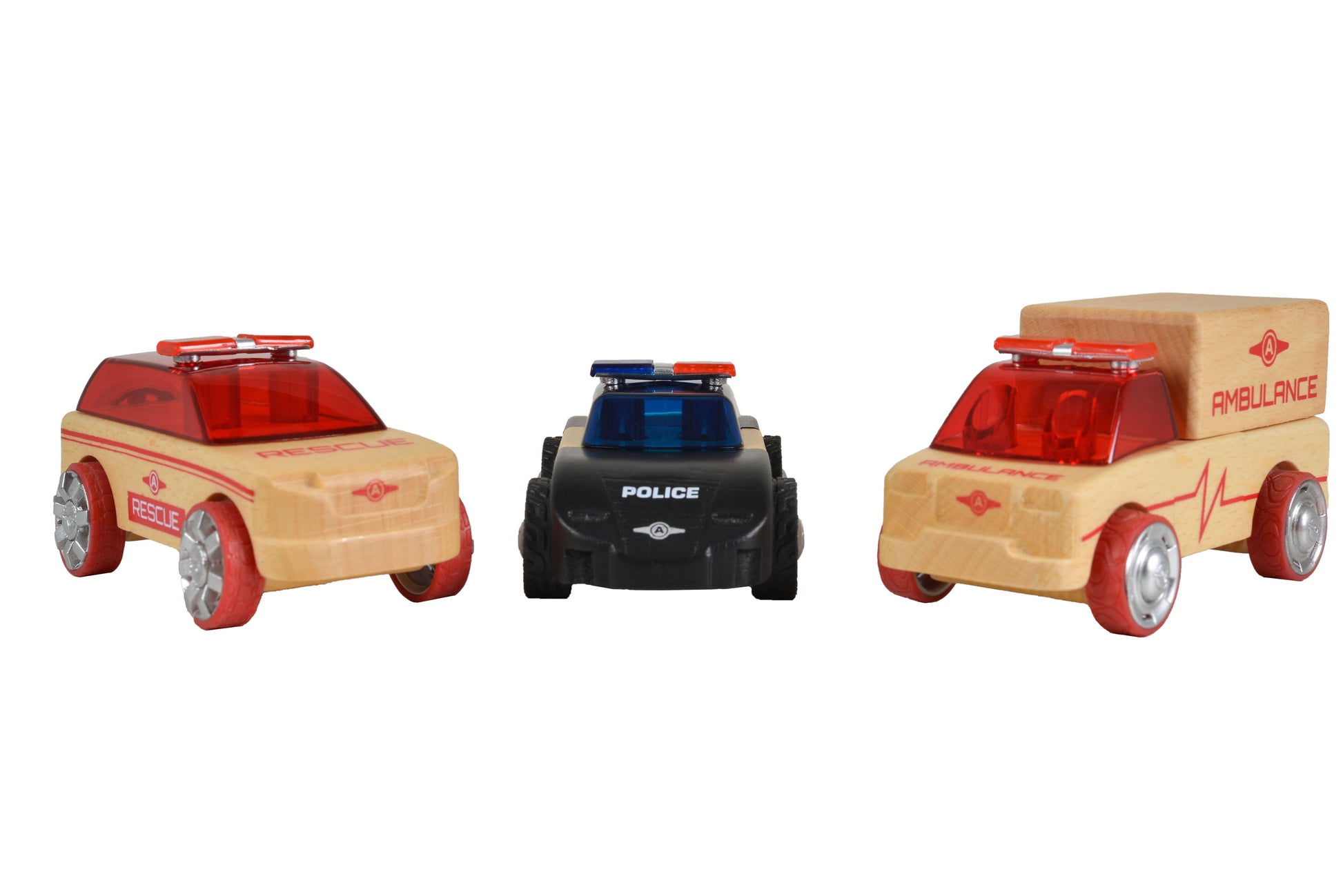 Automoblox Дървени коли Mini 3-Pack rescue vehicles 53106