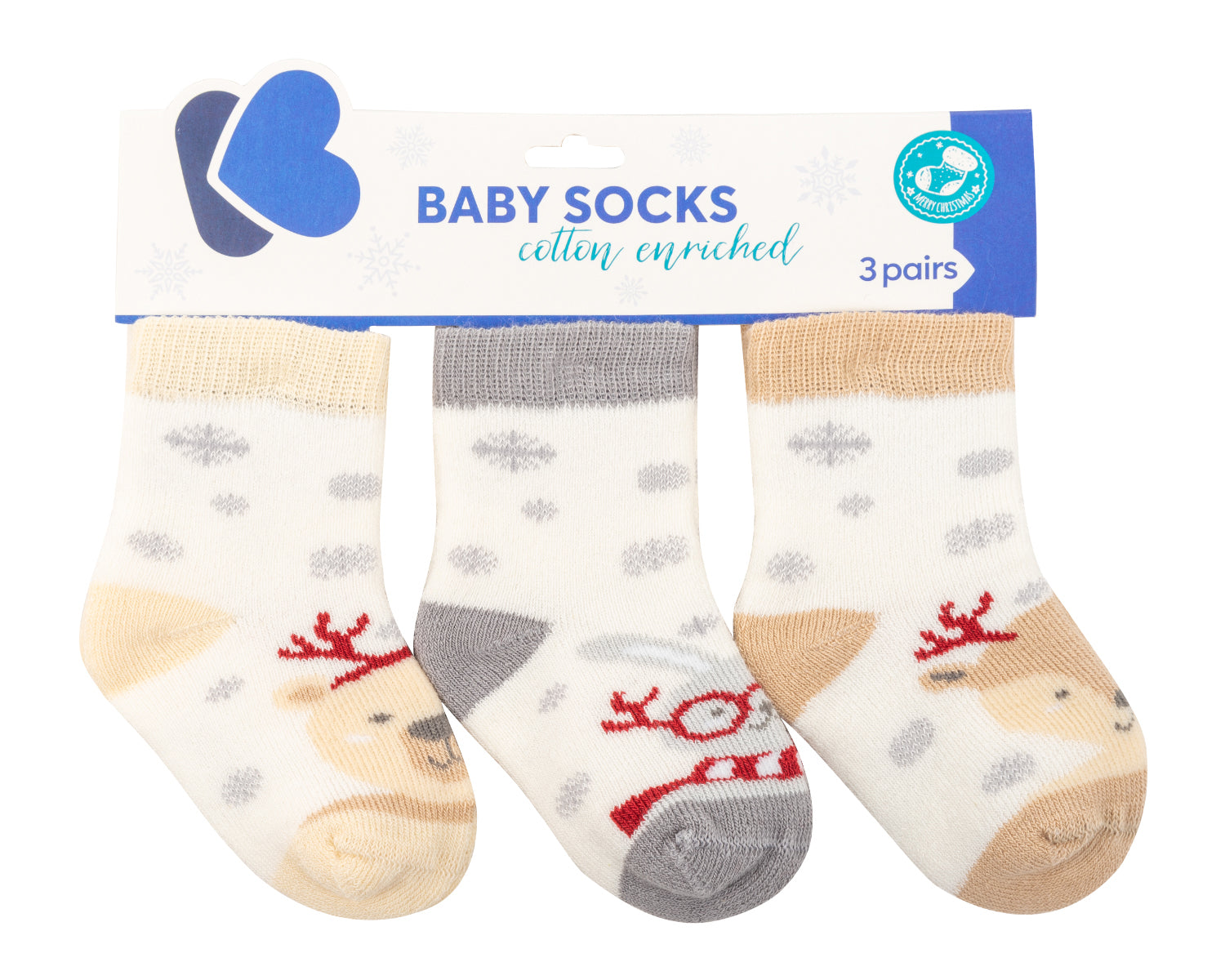 KikkaBoo Коледни термо чорапи Polar Christmas 6-12м