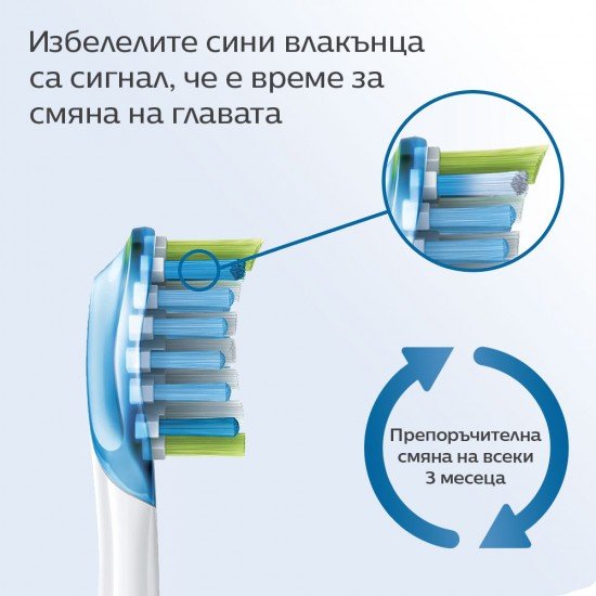 Philips Sonicare Глава за четка Premium Plaque Defence HX9044/17 C3 бял - 4бр.