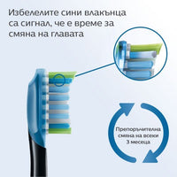 Philips Sonicare Глава за четка Premium Plaque Defence HX9042/33 C3 чер - 2бр.