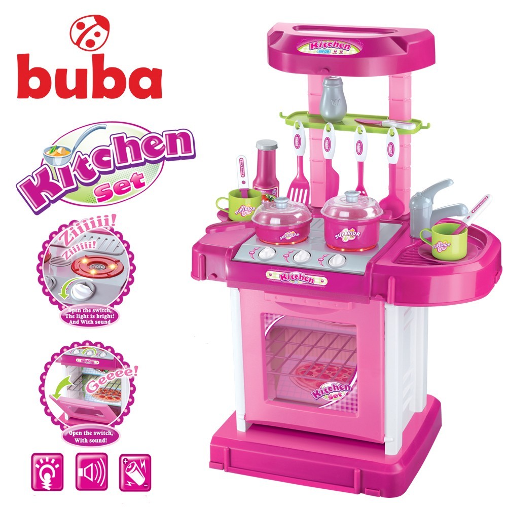 Детска кухня комплект розова 008-58/FS812