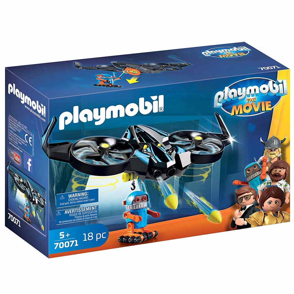 Playmobil Детски конструктор Playmobil, Роботитрон с дрон