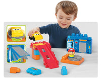 Fisher Price Детски строител - Въртящият се гараж, Mega Bloks