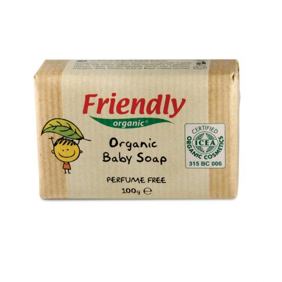 Friendly Organic Бебешки сапун с масло от ший и сладък бадем 100гр