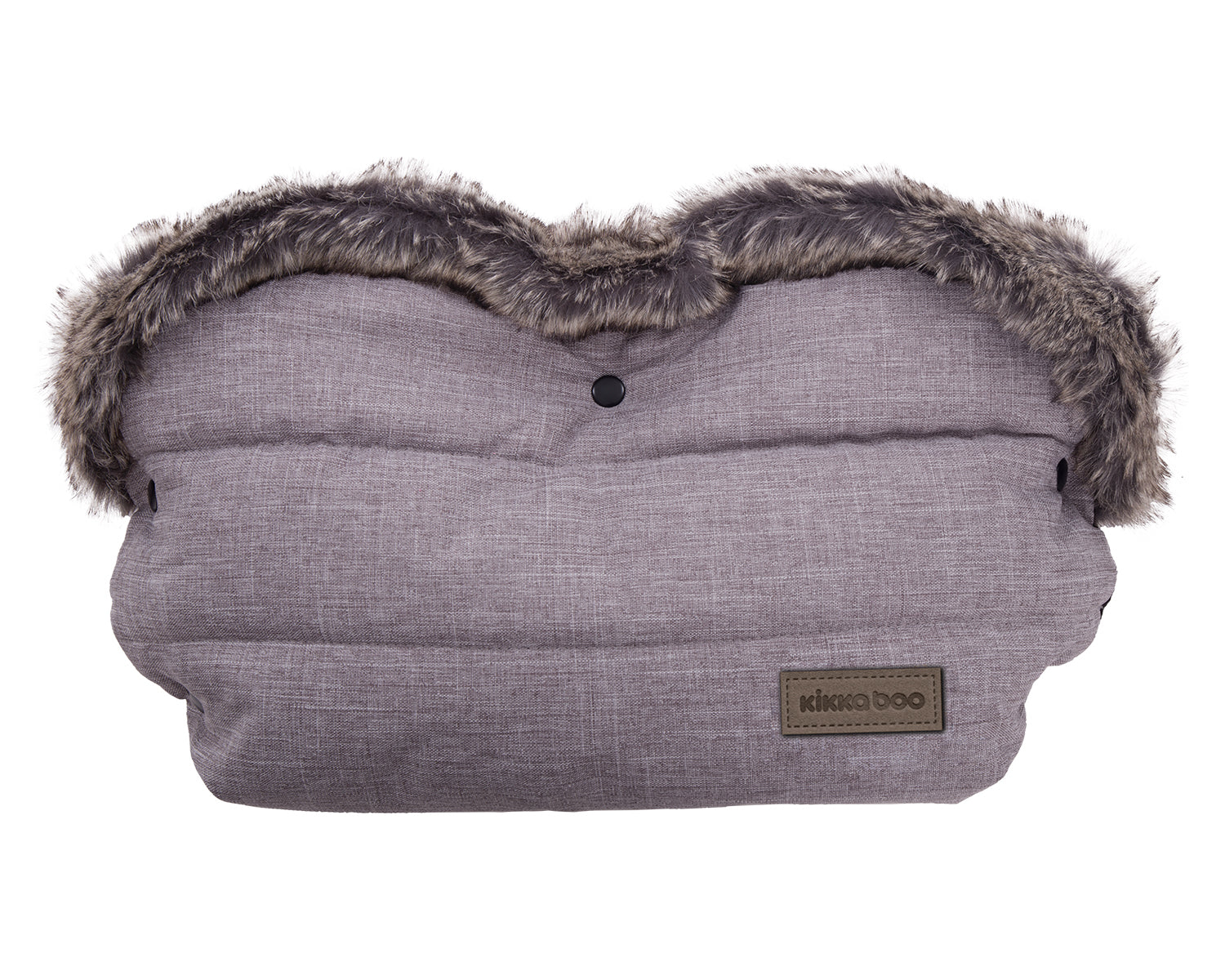 KikkaBoo Ръкавица за количка Fur Melange Grey