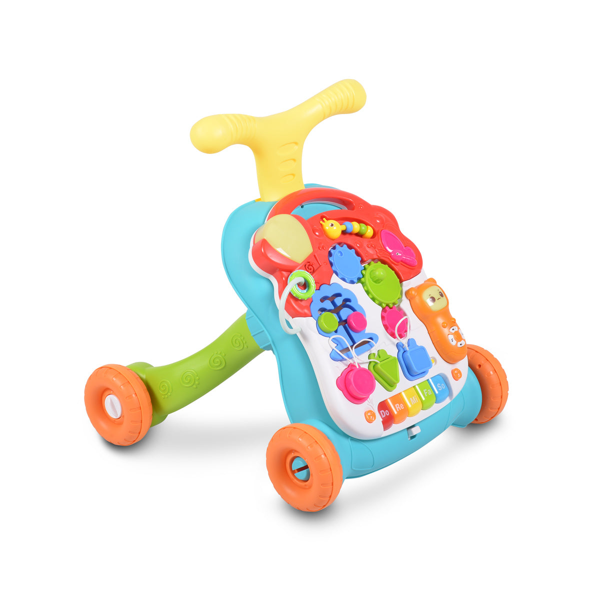 Moni Toys Играчка за прохождане Walker 2в1 N5218 оранжев