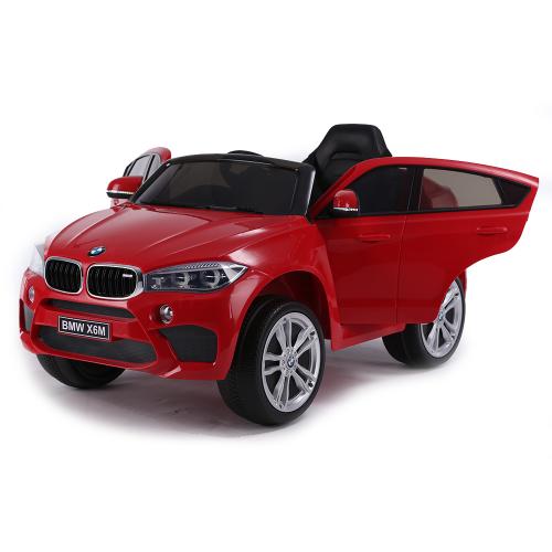 BMW Акумулаторен джип BMW X6M кожена седалка JJ2199 червен